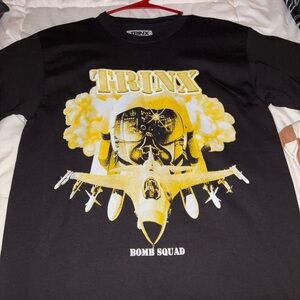 RARE TRINX BOMB SQUAD Black Graphic T-Shirt